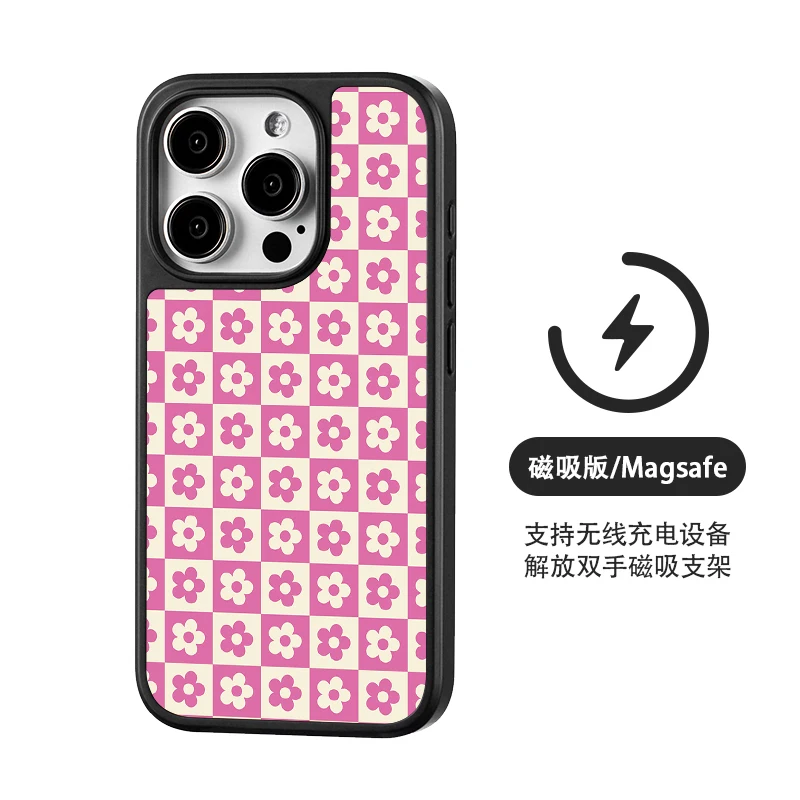 

Non-slip Bumper Frosted MagSafe Phone Case for iPhone 14 16pro Max 15 13 Pro 12 Wireless Charging Matte Hard PC Shockproof Cover