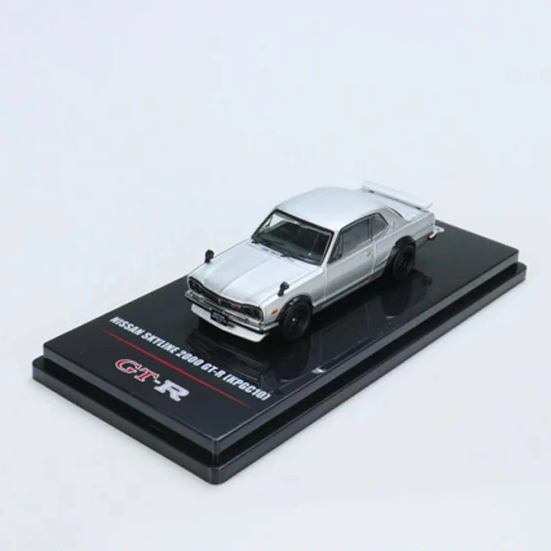 Inno 1:64 Model Auto Skyline 2000 GT-R Legering Gegoten Voertuig-Kpgc 10 Zilver