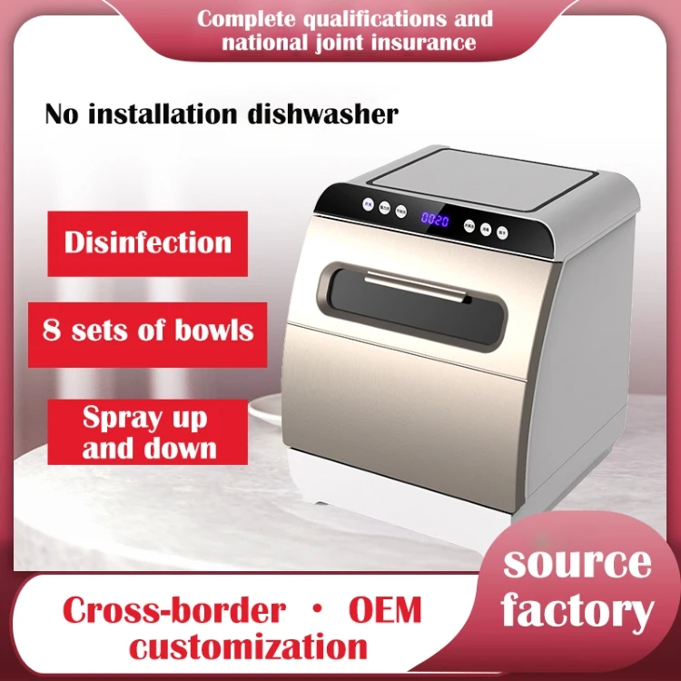 Kitchen fully-automatic Intelligent Household appliance home countertop dishwasher