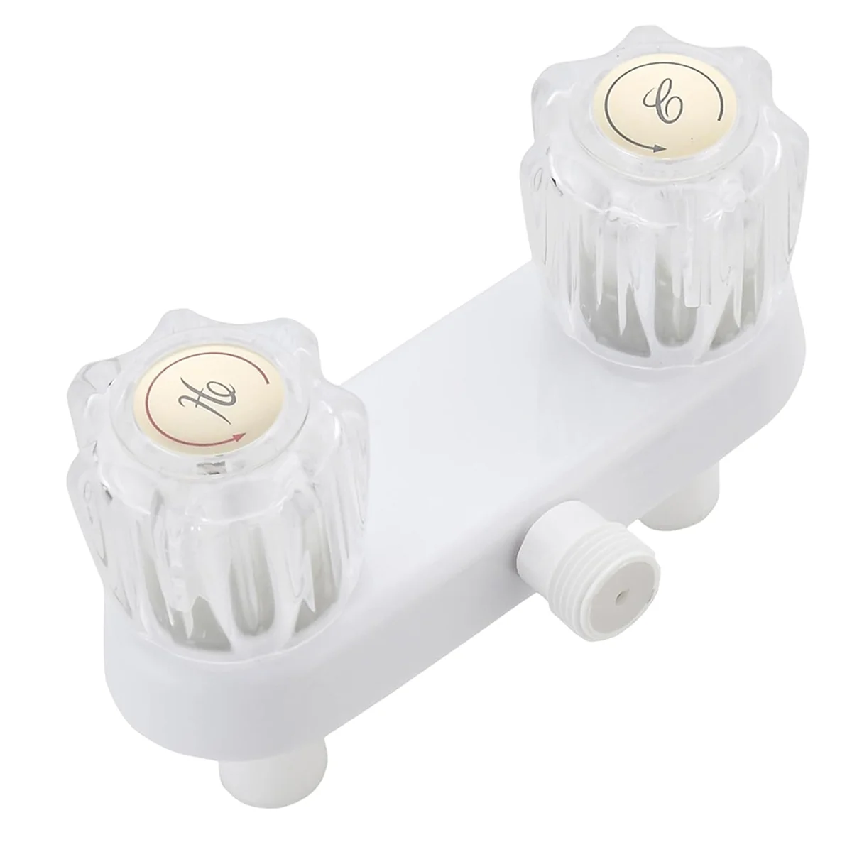 

ABAB RV Shower Faucet, Shower Faucet Replacement 4 Inch RV Shower Valve Diverter with Dual Knobs Bathroom Shower Accessories