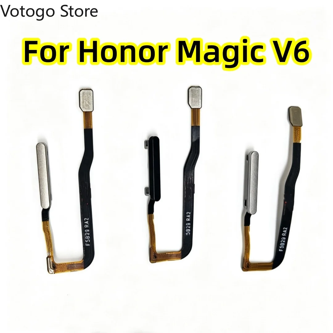 Origina For Honor Magic V6 5G，PNM-N49 Global Fingerprint Sensor Touch ID Home Key Power ON OFF Return Button Flex Cable Repair