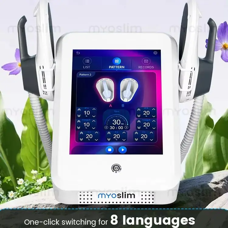 EMS MYOSLIM Radio Frequency Body Sculpting Device - Muscle Sculpting Fat Burning Weight Loss High Power 6500W 200Hz 15T