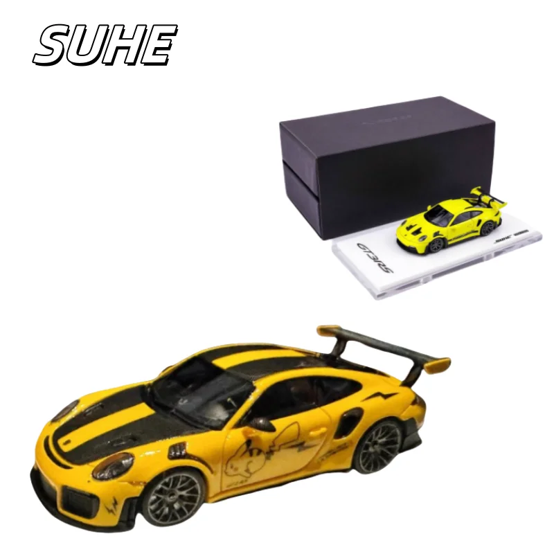 

In stock 1/64 911 GT2 RS Foshan Exhibition Limited Edition die-cast resin car model, Boys' toy, Adult decorative item.