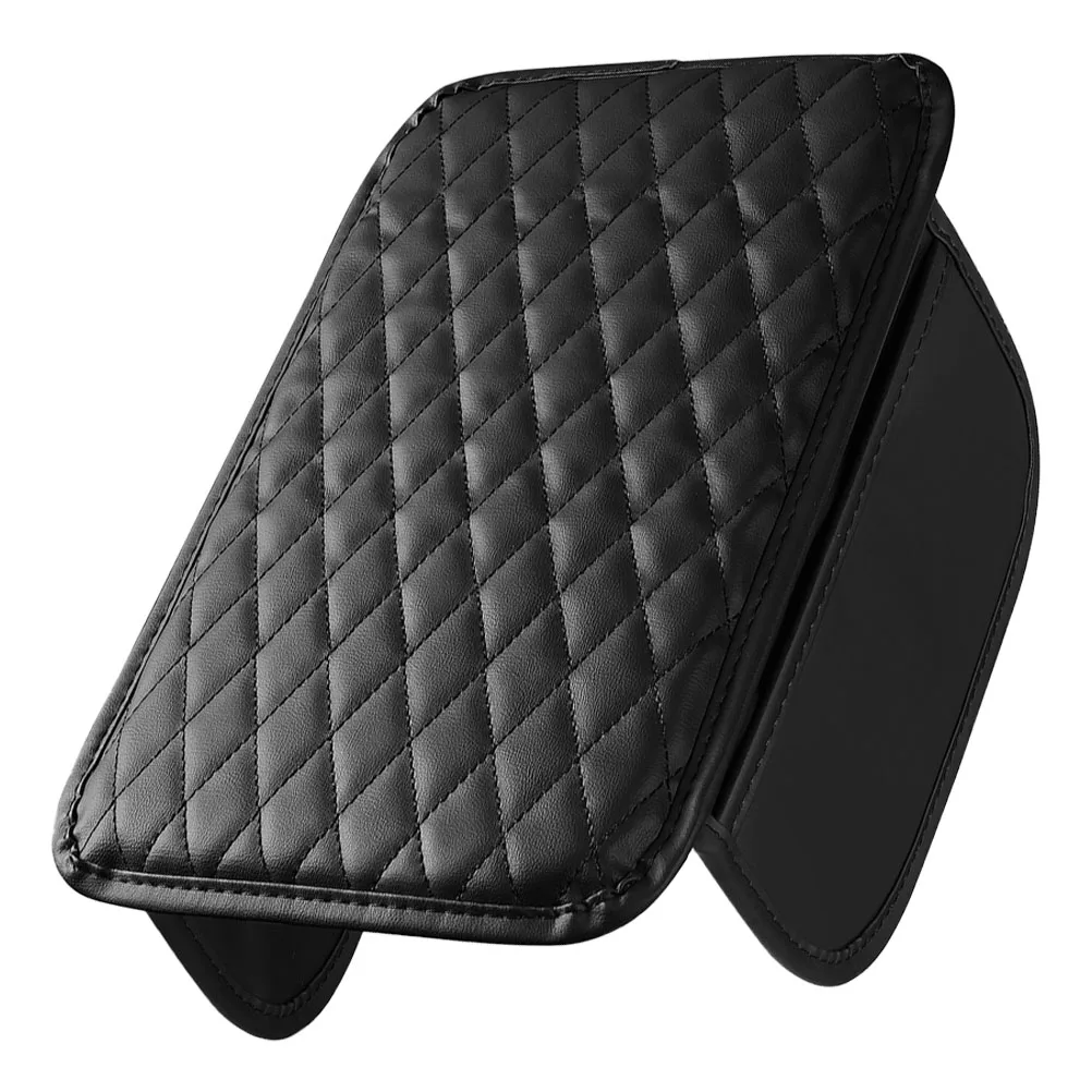 

Car Armrest Pad Center Console Cushion Black Durable Nonslip Classic Comfortable Storage Box Accessories Interior