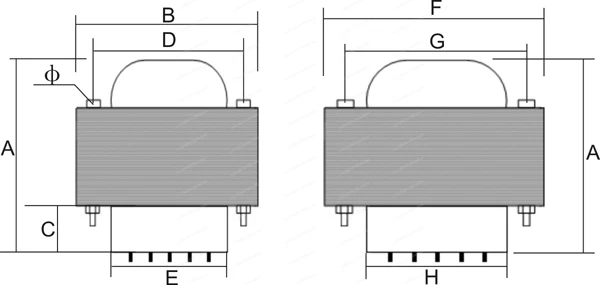 300W power transformer 10V 845, 805, 211, 813 power supply single-ended split merge