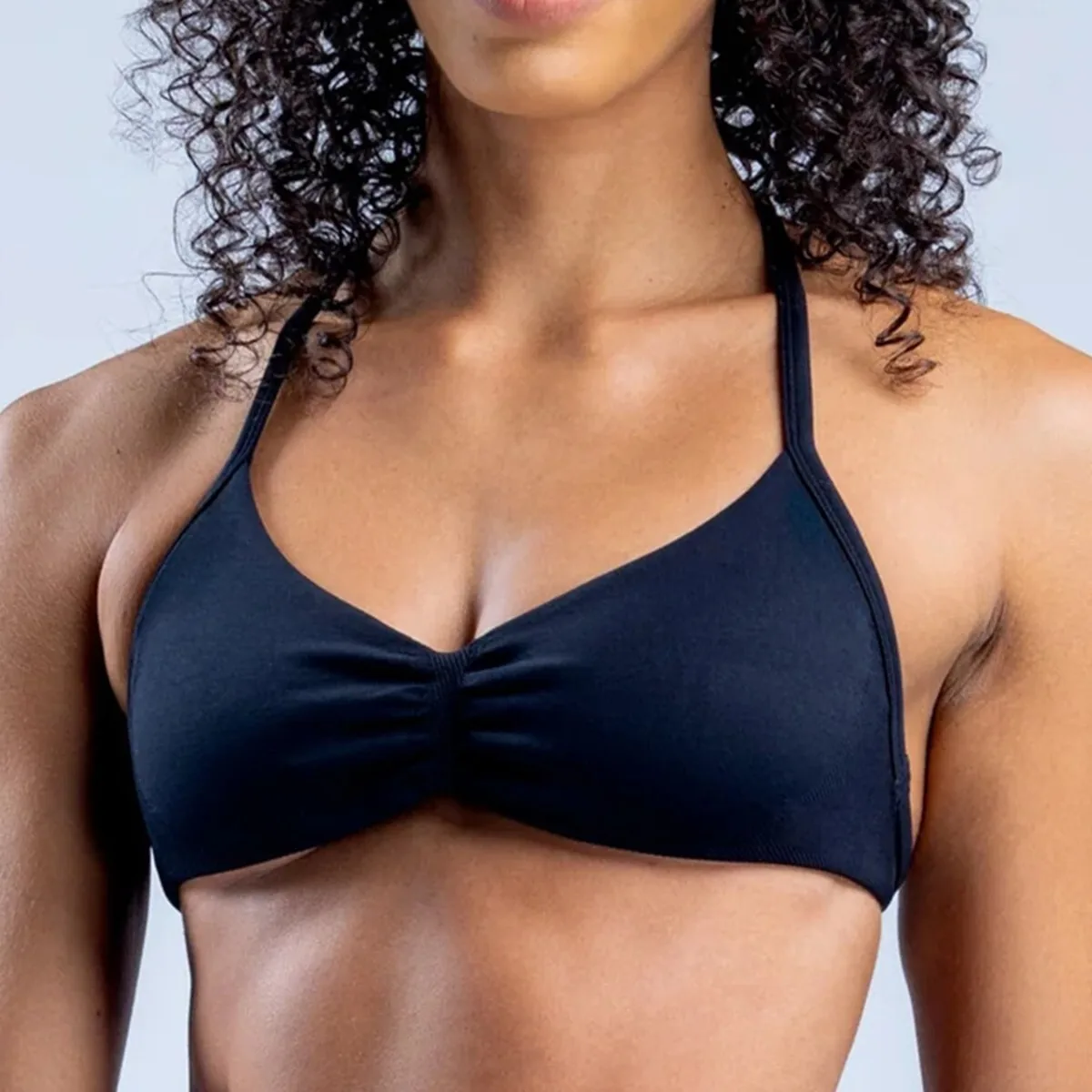 

2025 Seamless High Elasticity Nylon Neck Bra, Fitness Sports Vest, Beautiful Back, Pleated Yoga Bra