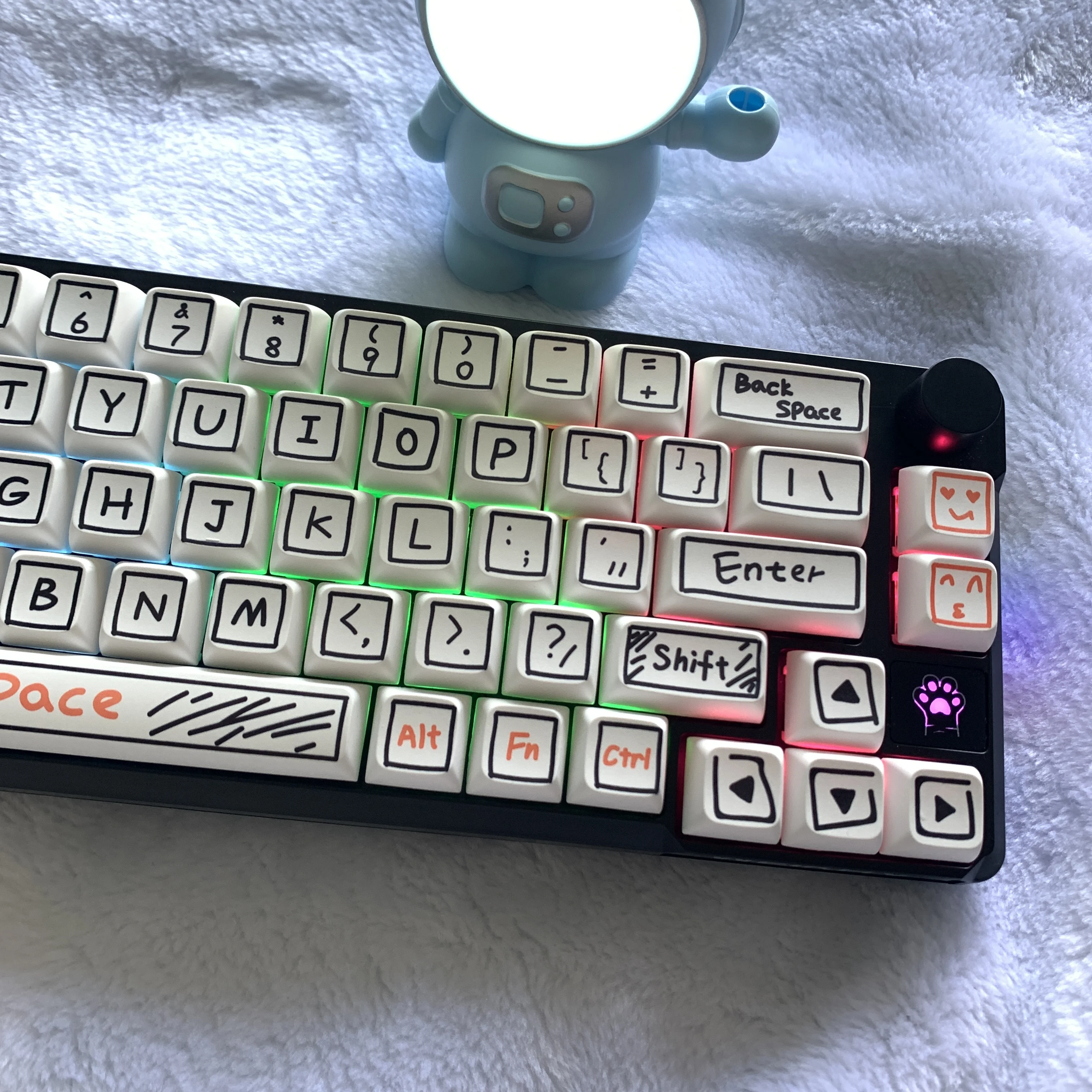 

A68 Mechanical Keyboard Gaming Keyboard Wired Keyboard Hot Swappable 66 Keys RGB Light For PC Tablet Desktop