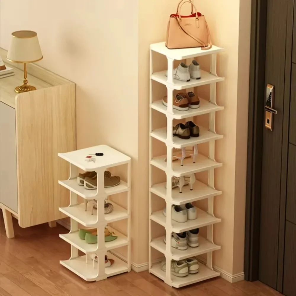 Multi Layer Vertical Shoe Rack Dormitory Saving Space Foldable Wall Porch Corner Shoes Cabinets Removable Shoe Cabinets for Home