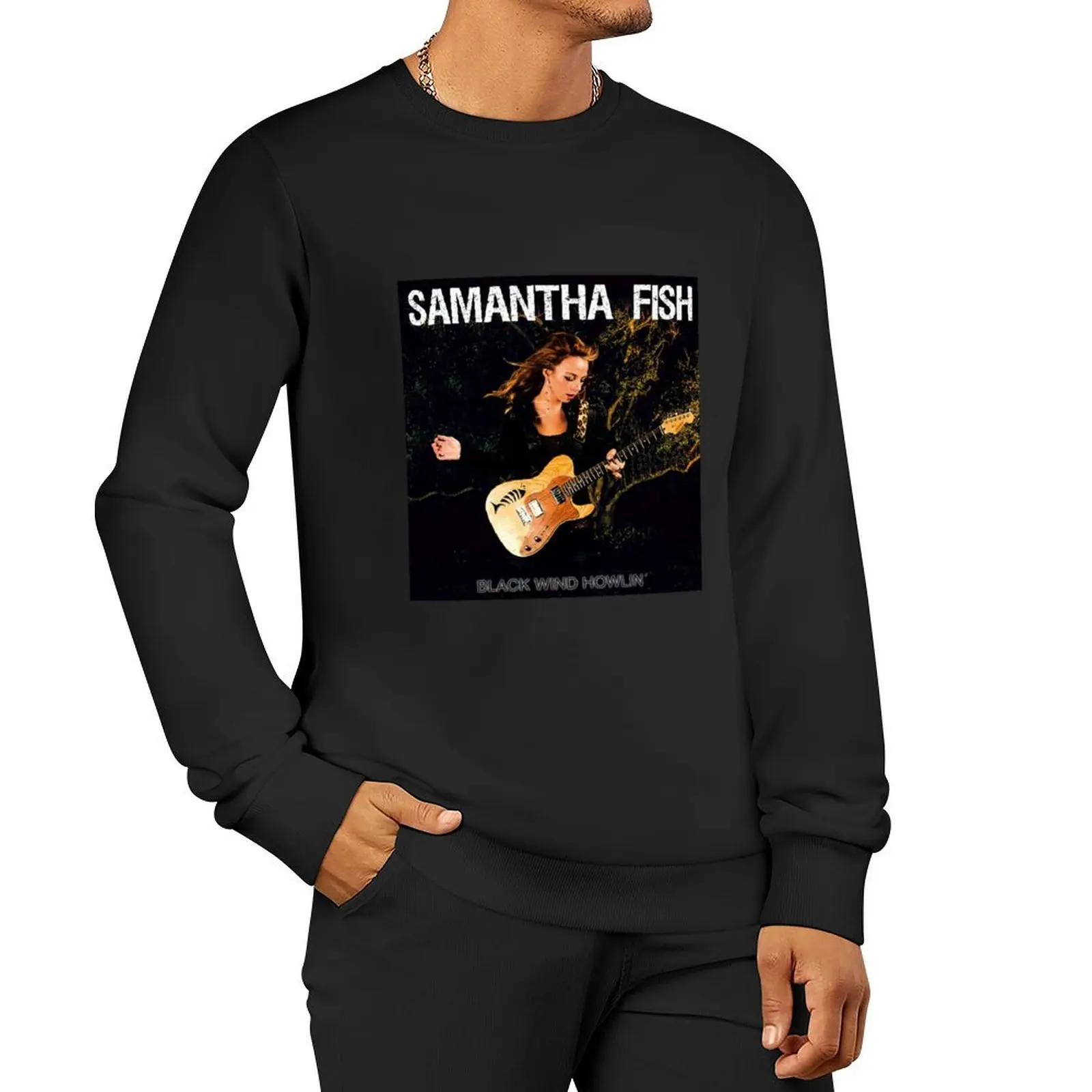 

Samantha Fish black wind howlin Pullover Hoodie mens designer clothes sweatshirt men