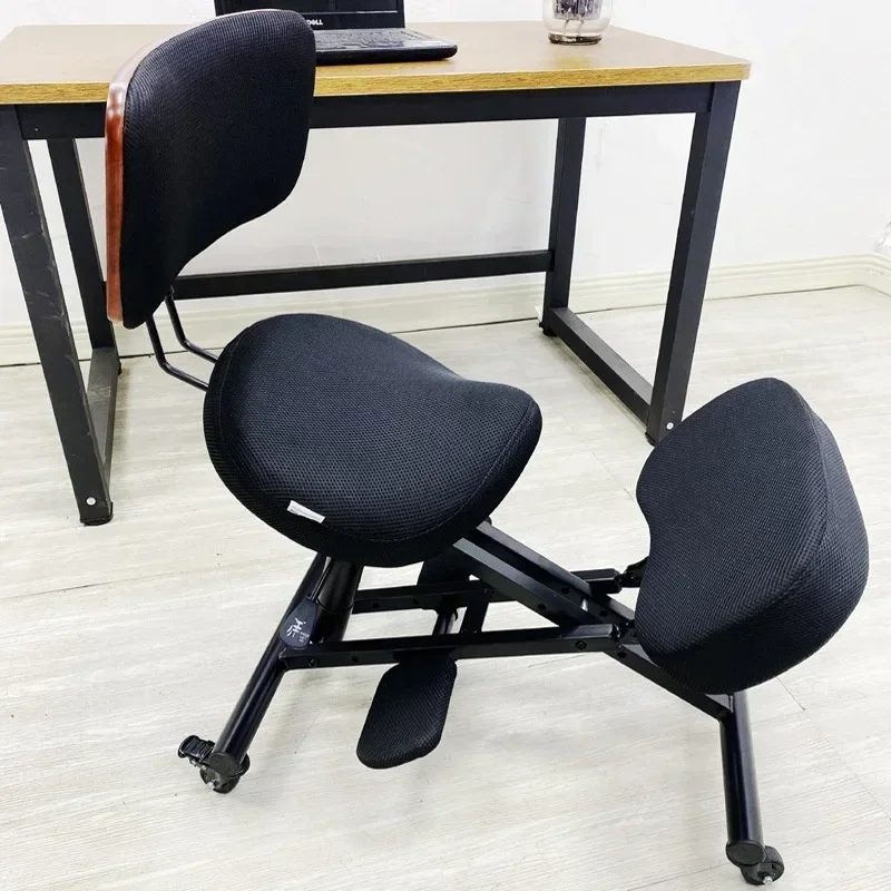 Multi-functional Ergonomic Kneeling Chair Adjustable Backrest Computer Chair Saddle Chair Sitting Position Correction
