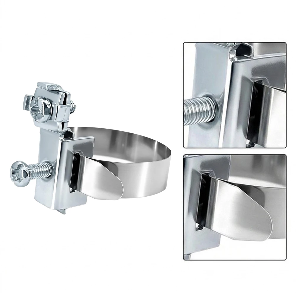 5PCS Reusable Grounding Clamp Stainless Steel for Pipes 8mm-52mm Diameter Compatible with 2.5-16mm2 For Cables