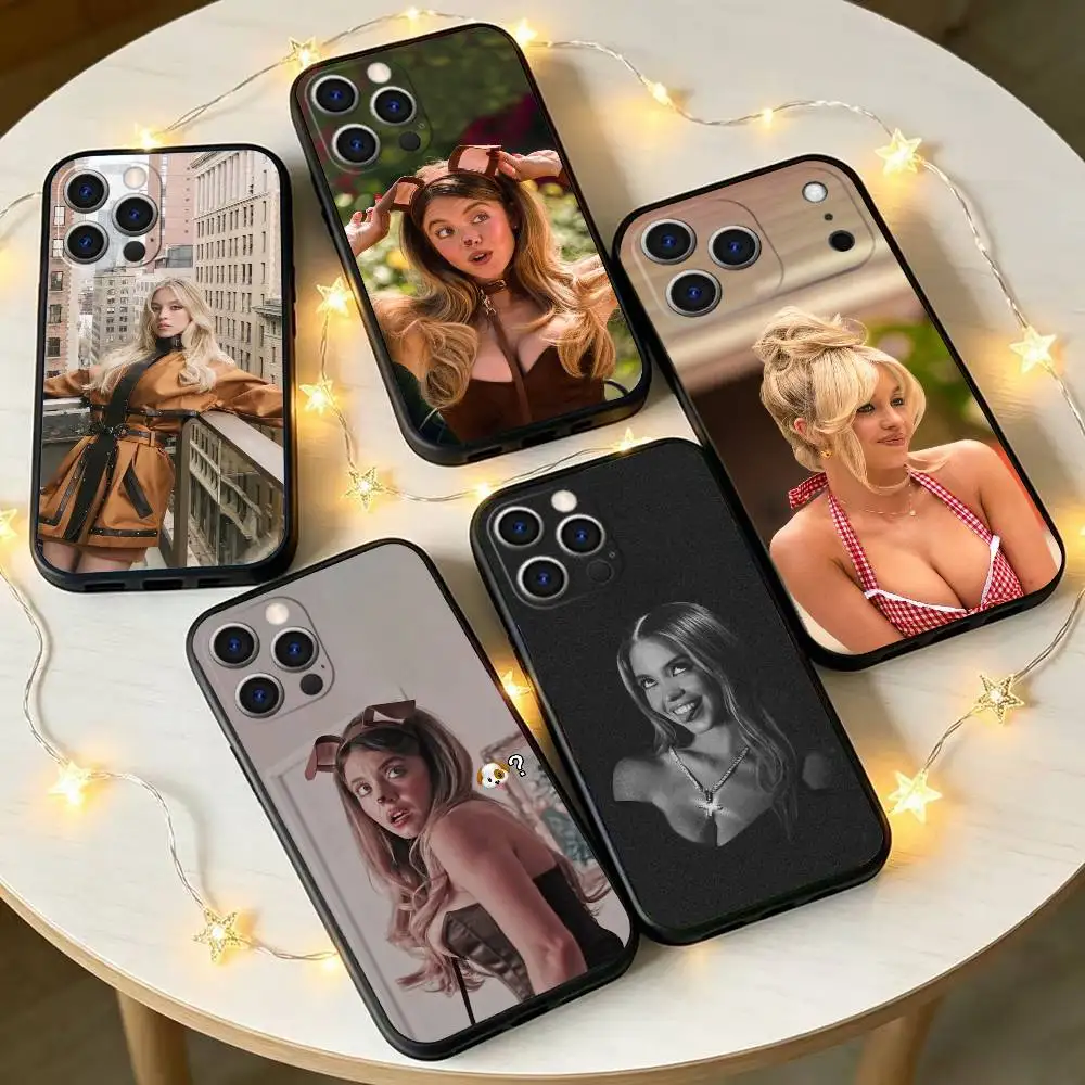 

S-Syndney S-Sweeney Phone Case Silicone Soft For IPhone 17 16 15 14 13 12 11 X XR Plus Pro Max Plus
