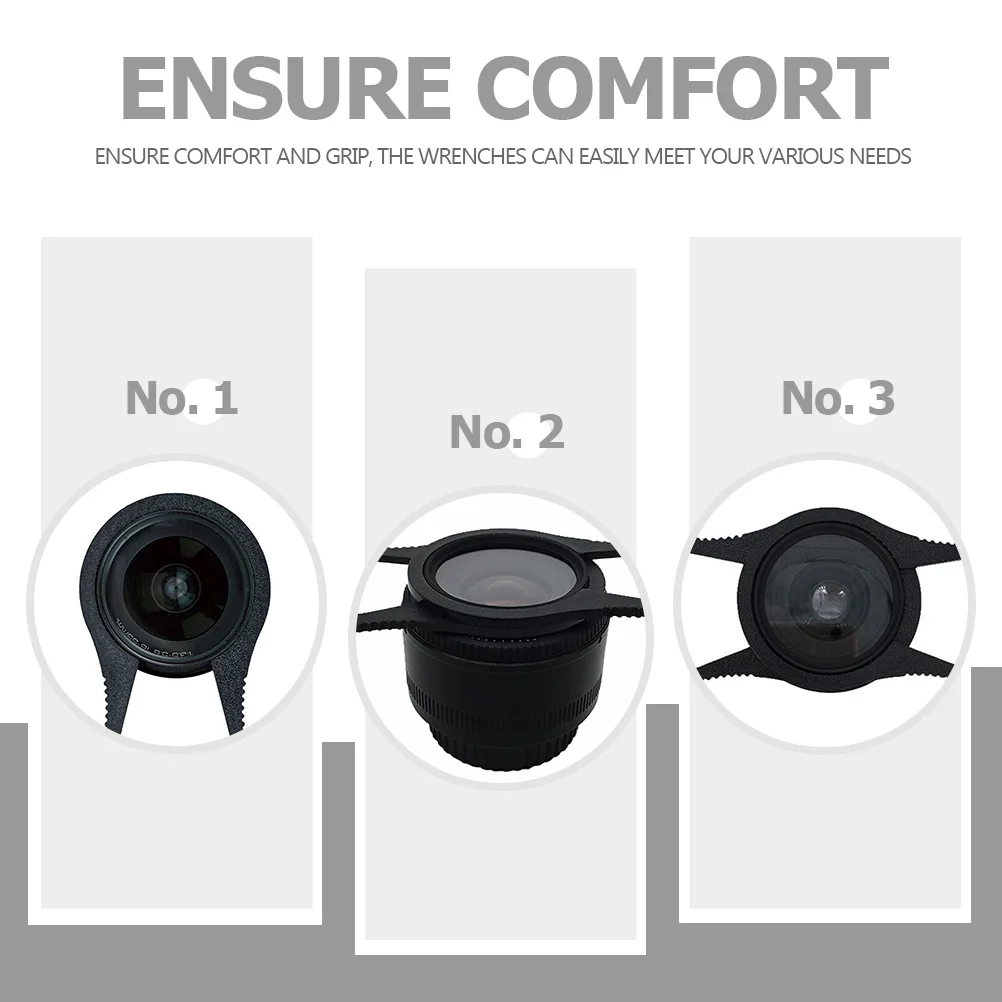 

6Pcs Camera Lens Filter Removal Wrench 48-58mm Uv Cpl Nd Filter Lens Remover Quick Durable ABS Camera Accessory