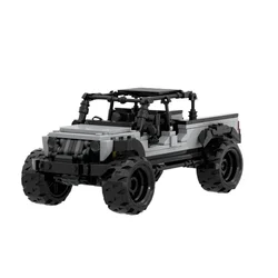 Gladiator Jeep Off-road Vehicle Sport Car Moc Building Block Brick Model Assenbly Exhibition Collection Toy Gift for Boys Kids