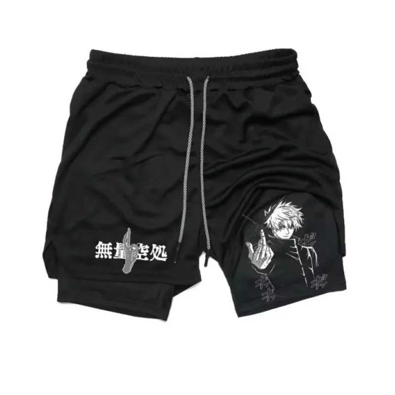 

Мужские спортивные шорты Jujutsu Kaisen для фитнеса и бодибилдинга, двухслойные, для тренировок и занятий спортом от Shop