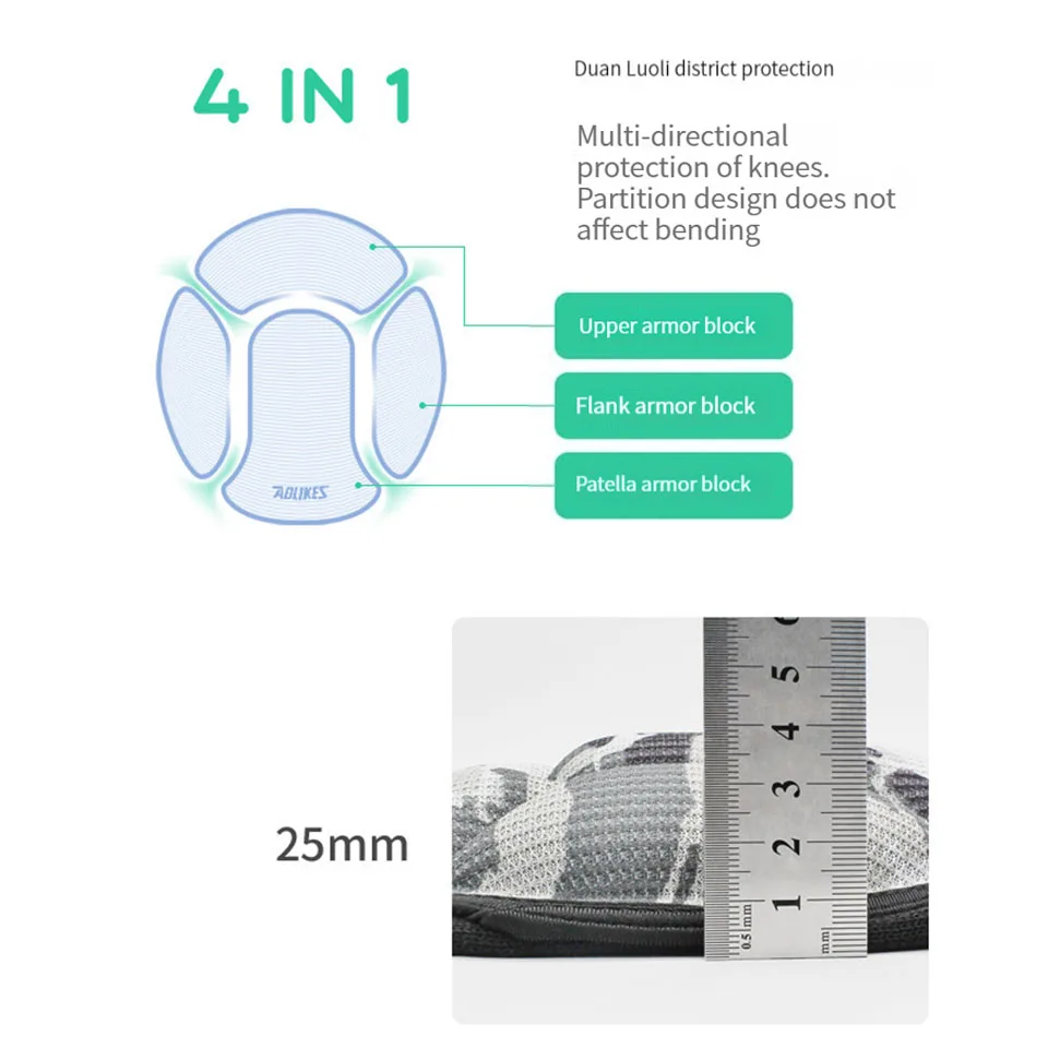 AOLIKES Knee Pads Thicken Sponge Volleyball Dancing Knee Protective Brace Gym Fitness Non Slip Unisex Basketball Yoga Knee Pads