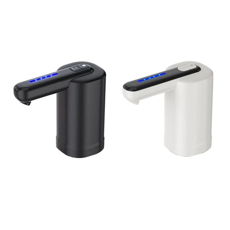 Dispenser air untuk botol 5 galon, pompa air pemompa cepat Universal 2 Motor, pengisian daya USB portabel