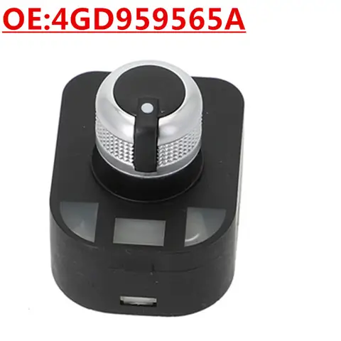 OE:4GD959565A 자동차 액세서리 반전 미러 전기 조정 스위치 Audi 용 백미러 손잡이 스위치