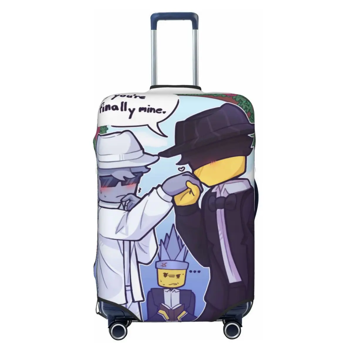 Forsaken DoubleFedora MafiosoChance Suitcase Cover Cruise Trip Protection Holiday Practical Luggage Accesories