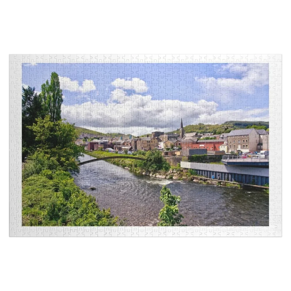 

Pontypridd River Vista Jigsaw Puzzle Customized Picture Custom Wooden Gift Custom Wood Toddler Toys Puzzle