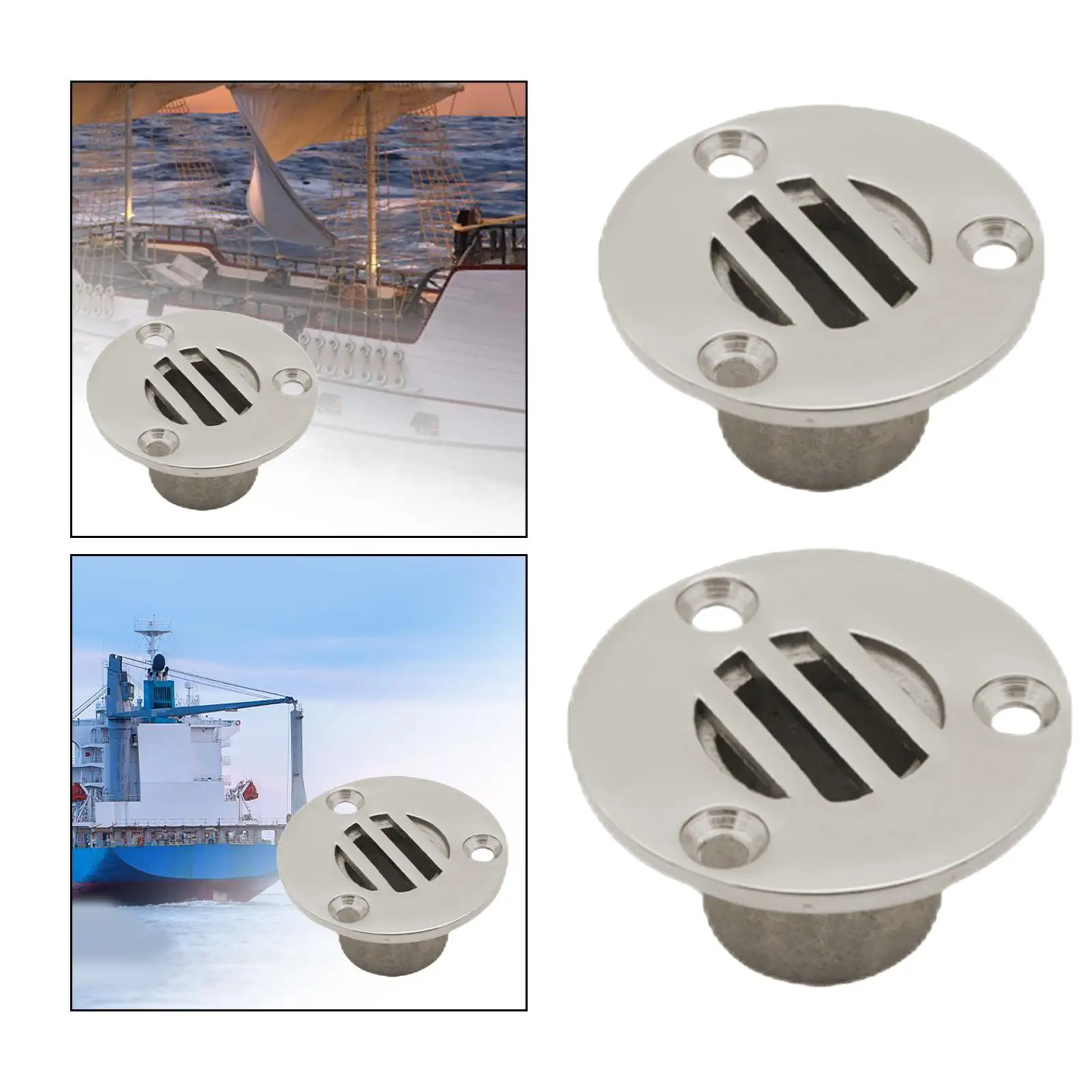 Boat Floor Drain Generic, Stainless Steel ,Marine Deck Drain Drainage for Yacht Bathroom Drain Supplies, Marine Accessories