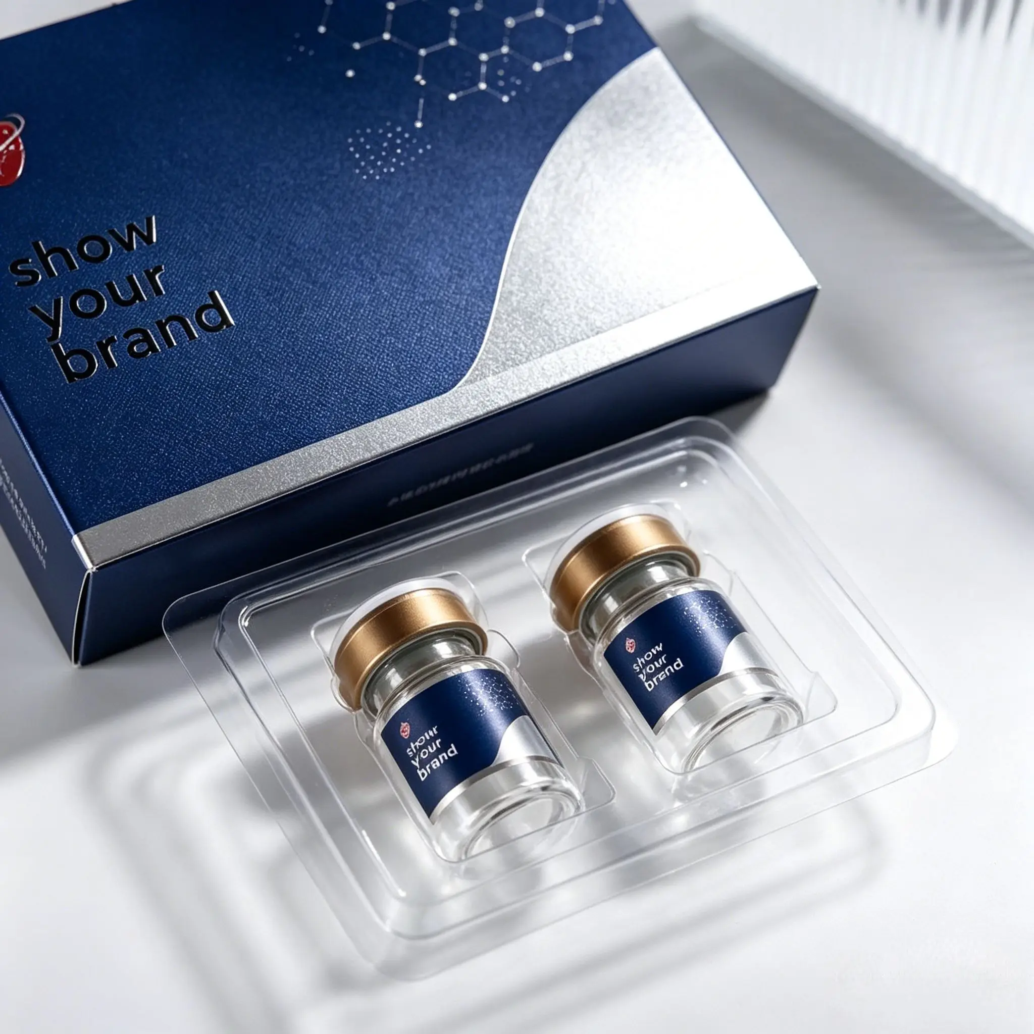 3ml 10ml Protein Peptide Vial Tamper-proof Hologram Labels and Custom Packaging Boxes - zdjęcie 1