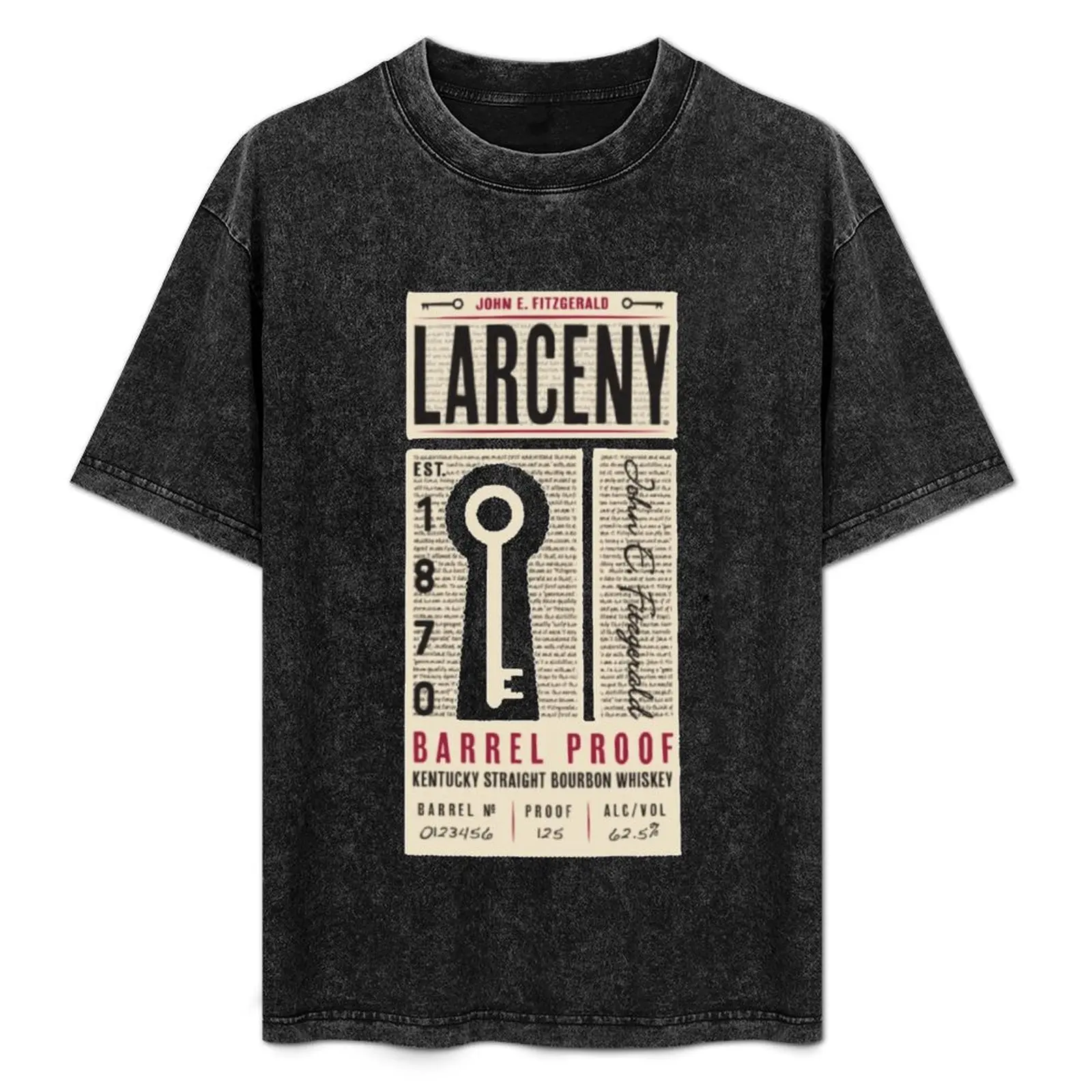 Camiseta Premium John E Larceny Bourbon con estampado de arte minimalista
