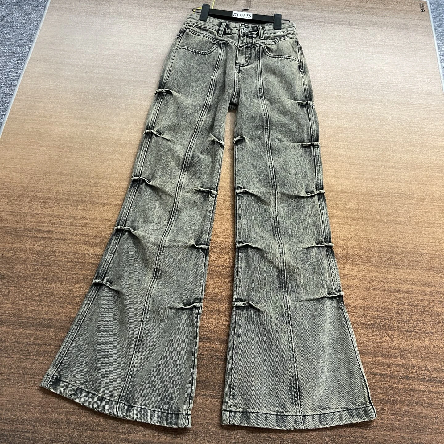 High-grade Sense Washed Denim Pants for Women Oversized Retro Wide Leg Straight Jean Trousers Daily Out High Waist Pants