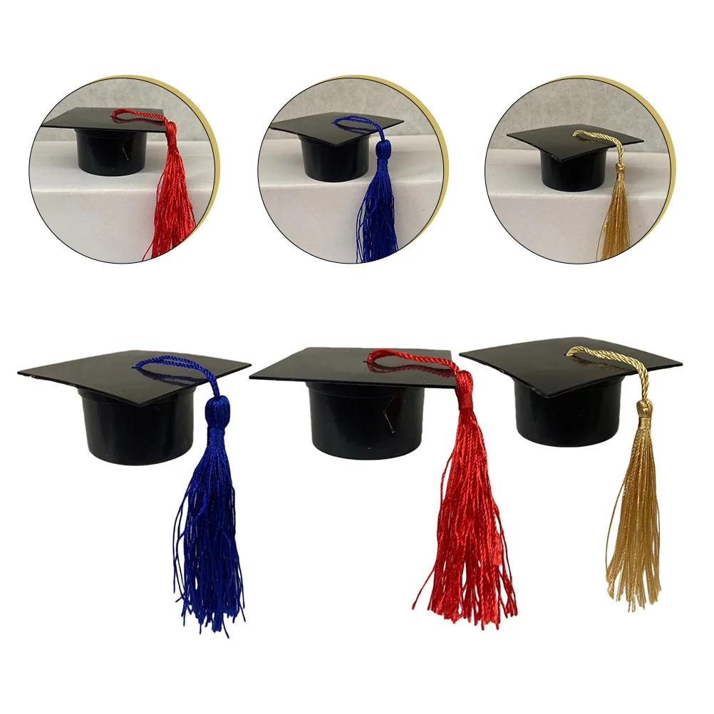

12 Pcs Graduation Cap Boxes Lightweight Portable Party Supplies Gift Boxes Treat Favors Plastic Packaging