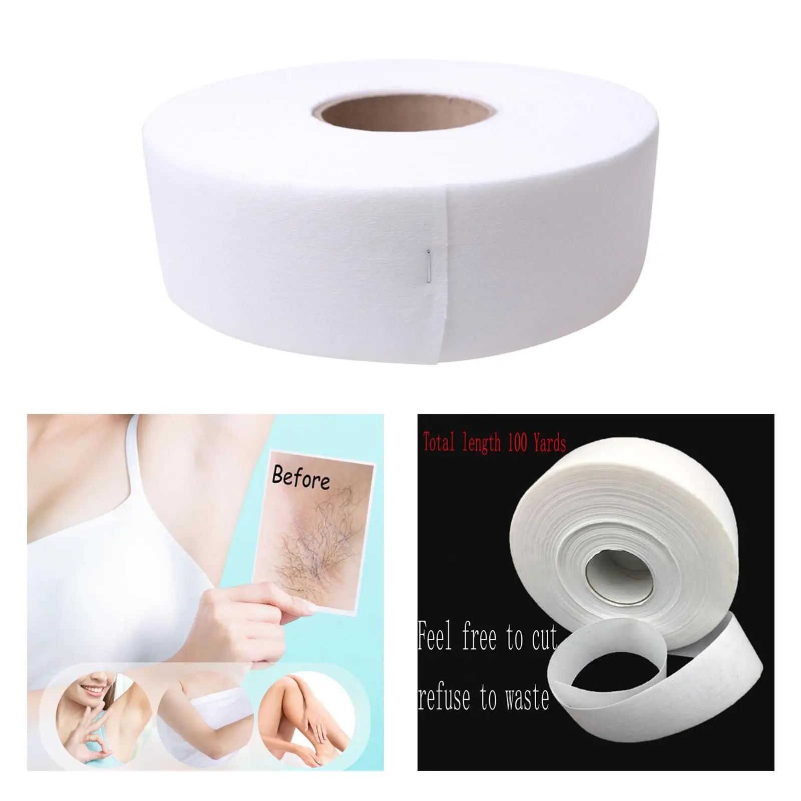 Non Woven Face & Body Hair Removal Wax Tape Roll 2.75 