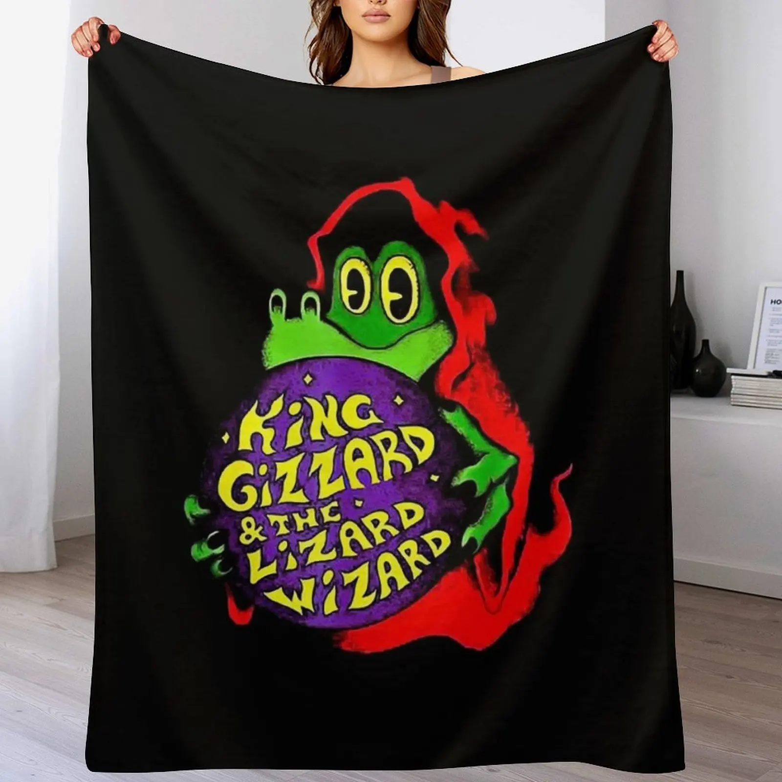 king gizzard and the lizard wizard, king gizzard,-king gizzard and the lizard wizard Throw Blanket anime funny gift Blankets