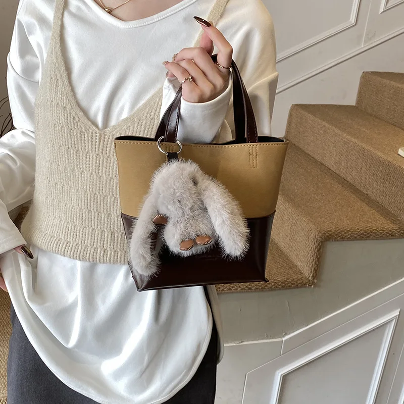 جديد الخريف الشتاء مقبض علوي حقيبة عصرية Versatie دلو حقيبة سعة كبيرة خفيفة الوزن حمل محكم حقائب كتف عادية