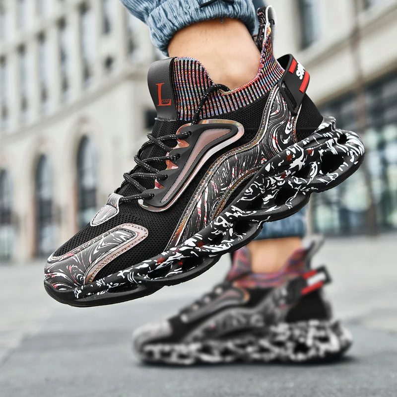 

Men's Breathable Casual Sneakers Luxury Trainer Fashion Loafers Running Shoes - Comfortable Race Shoes for Male