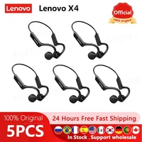 5 uds Lenovo X4/X3pro conducción ósea auriculares Bluetooth originales X7 conducción de aire auriculares inalámbricos con micrófono auriculares deportivos