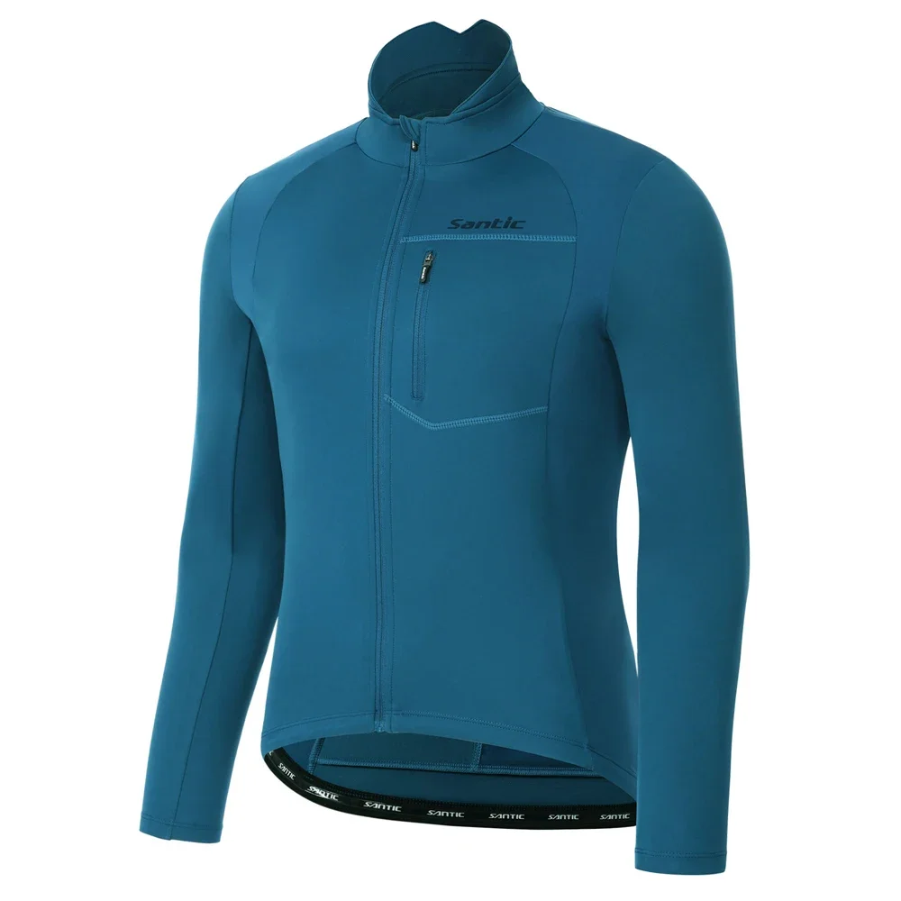 Santic Fleece MTB/Rennrad-Trikot Me's Winter-Radjacken, winddicht, thermisch, warm, Reitoberteile, langärmelig, Fahrrad-Sportmantel – Detail 18