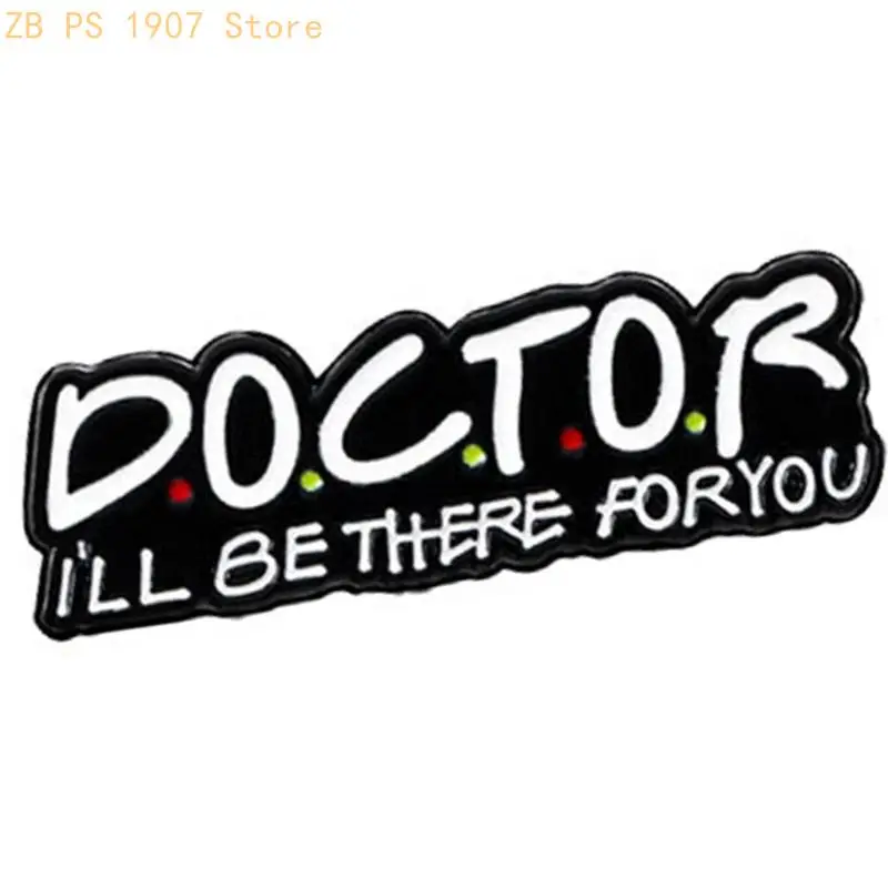 Alloy Hospital Tehme Brooch Decorated In English Letters Gift Badge Pin For Doctors Nurses Professional Lapel Pin 55KA