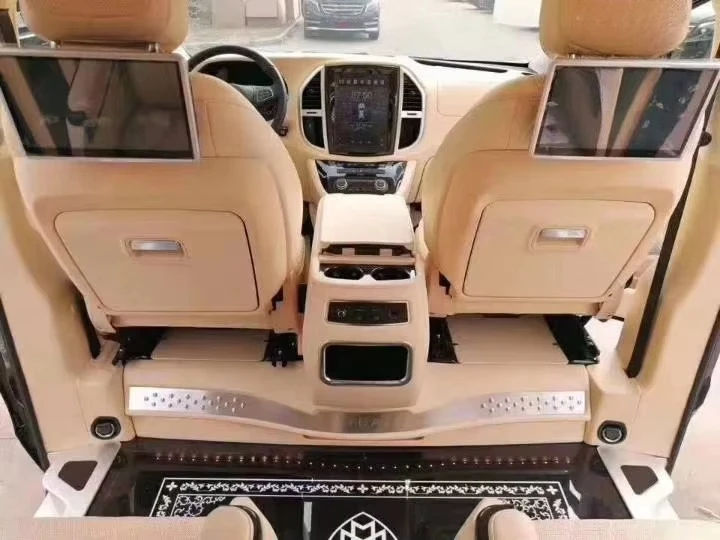 New Condition for V-Class Vito V250 V260 Leather Central Car Console Storage Box with Modified Armrest Cup Holder Front Position