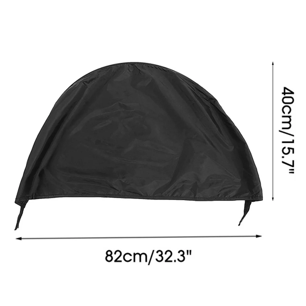 Toldo de tela Oxford para cochecito, cubierta antipolvo a prueba de viento, Accesorios Negros para cochecito, sombrilla para cochecito, protector solar para cochecito de bebé