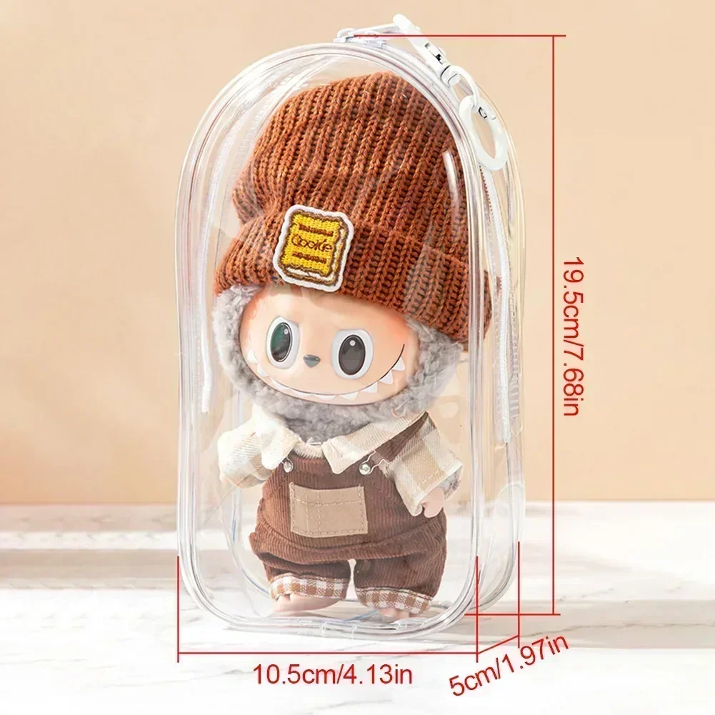 1Pc Plush Doll Out Bag Clear Storage Box Pouch Mystery Box Keychain Bags Display Pouch Storage Case for Anime Cartoon Dolls