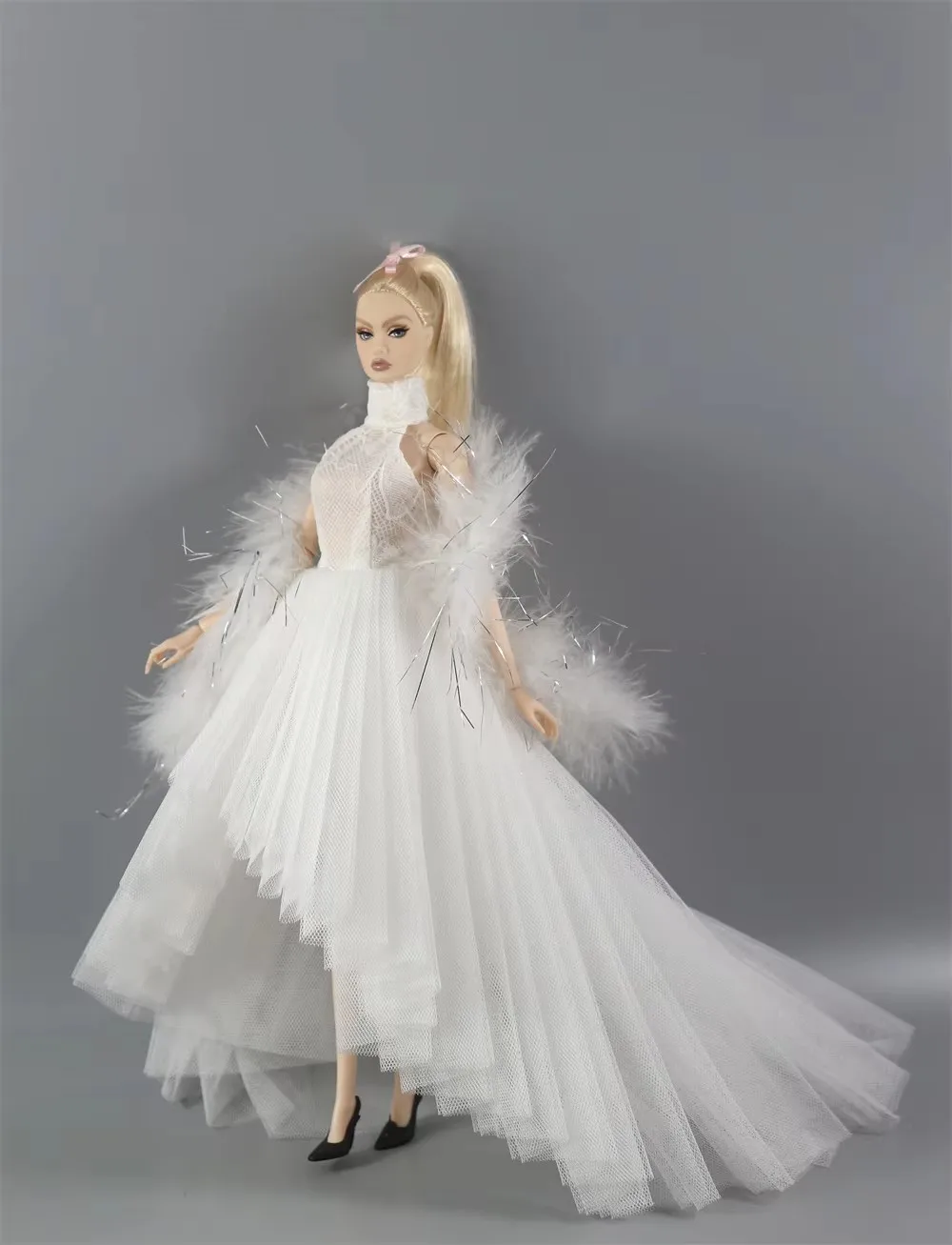 手作りのババ人形の服のドレス11.5インチの人形のボディ1/6