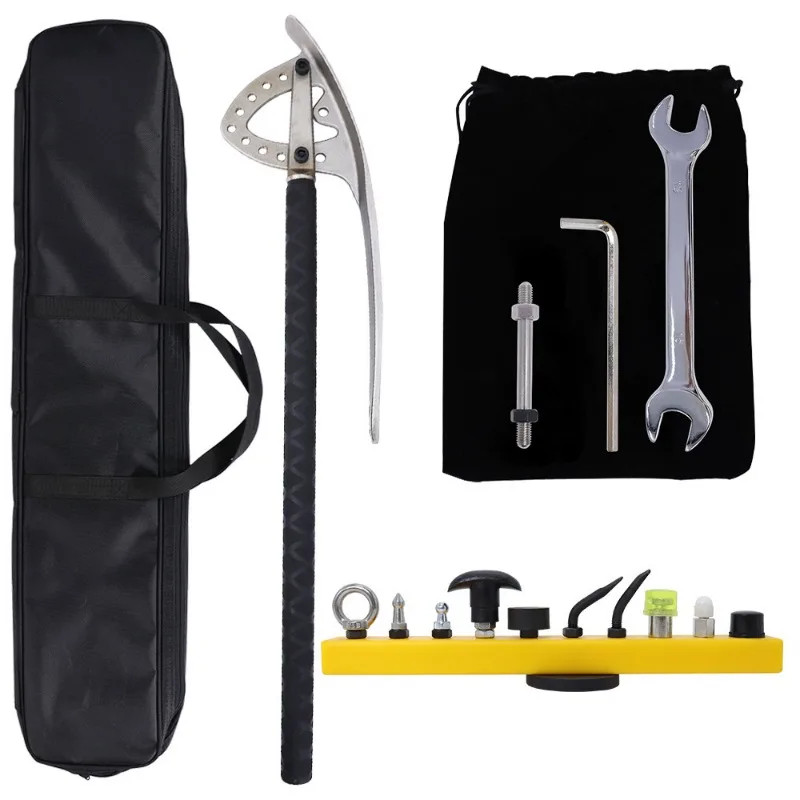 

Car dent repair high hardness slide bar with a variety of M8 interface replacement heads multi-angle crowbar fender repair tool