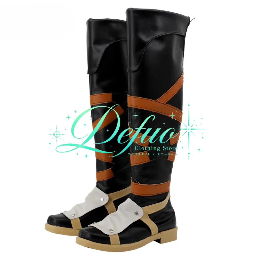 Custom Anna Cosplay Boots Made To for Christmas Gaming Festival Stage Performance and Photo Shoot