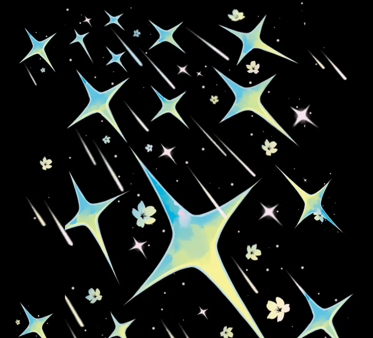 Stars Washi Pet Tape Versatile Basic Small Fresh Journal Collage