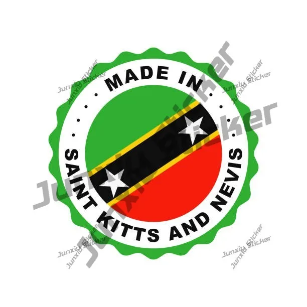

Made In Saint Kitts And Nevis Sticker Scratch-proof Sunscreen Car Cover Scratches Decoration Jdm Vinyl Sticker Decor Graphic Pvc