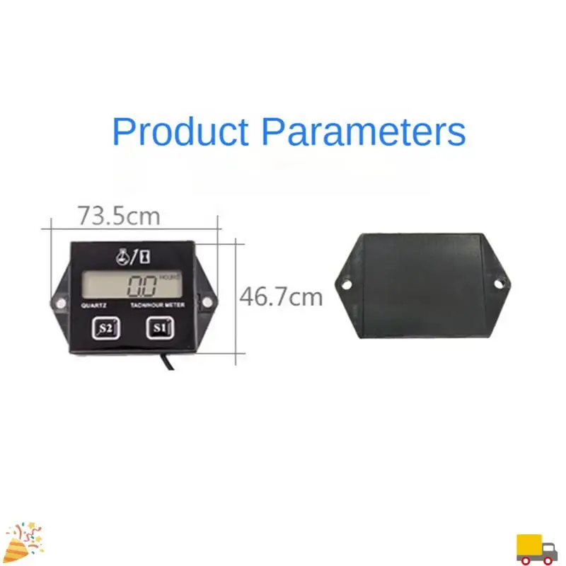 شاشة ديجيتال مقياس سرعة الدوران مقياس حثي محرك السكتة الدماغية شاشة الكريستال السائل لقارب محرك السيارة