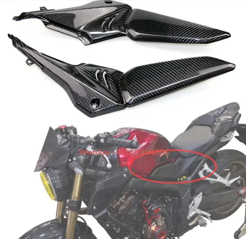 

For Honda CB650R CBR650R Carbon Fiber Side Panel Decorative Cover Seat Side Panels Accessories Motorcycle Spare Parts 2019 2020