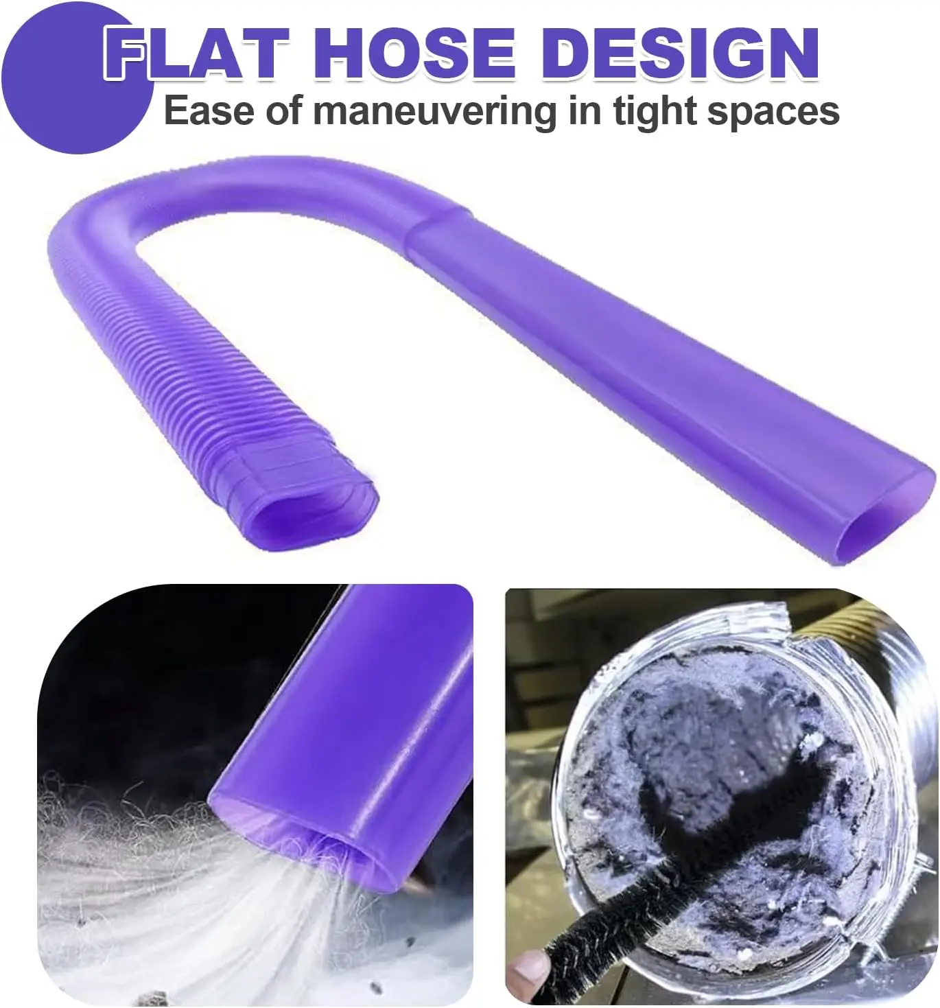 Dryer Vent Vacuum Hose Attachment For Dyson  V7 V8 V10 V11 V15 Gen5 Cordless Vacuum Crevice Tool for Corners Gaps Cleaning