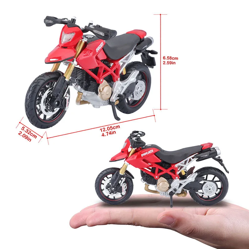 Maisto Ducati Hypermotard 1:18 scale motorcycle replicas with authentic details motorcycle Model collection gift toy