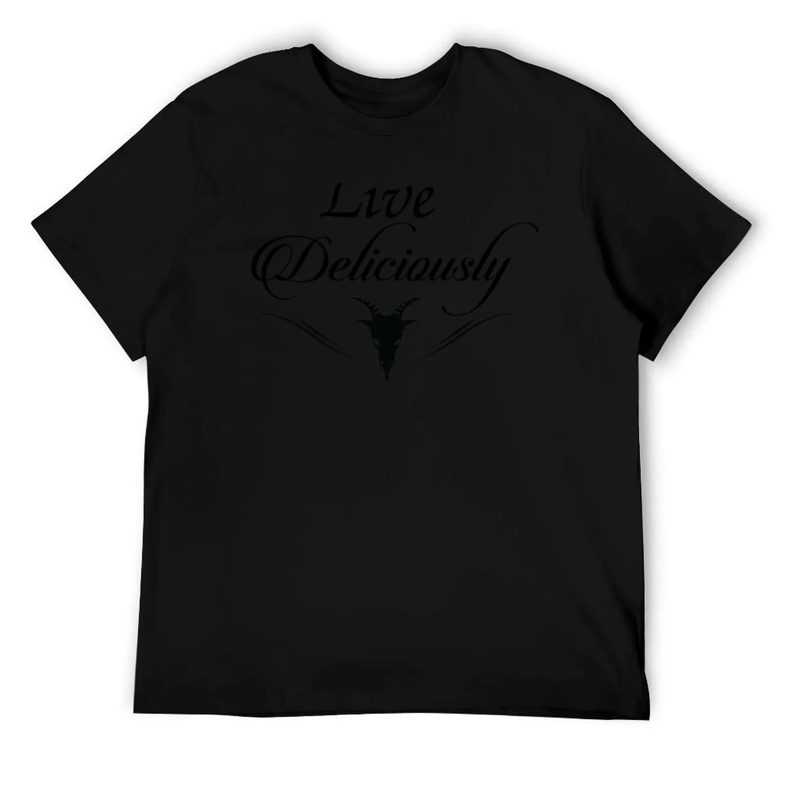 

Live Deliciously T-Shirt anime tshirt t shirt for man 100 percent cotton t shirt men 100% cotton luxury brand T-Shirt