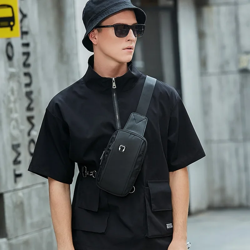 Brand Men's Chest Bag 2024 Fashion Small Male Crossbody Japanese Oxford Cloth Designer Shoulder Pouch for Husband Travel Sports